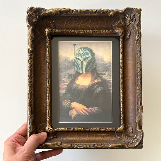 Mandolisa - PRINT in Antique Frame, Gilded Wood