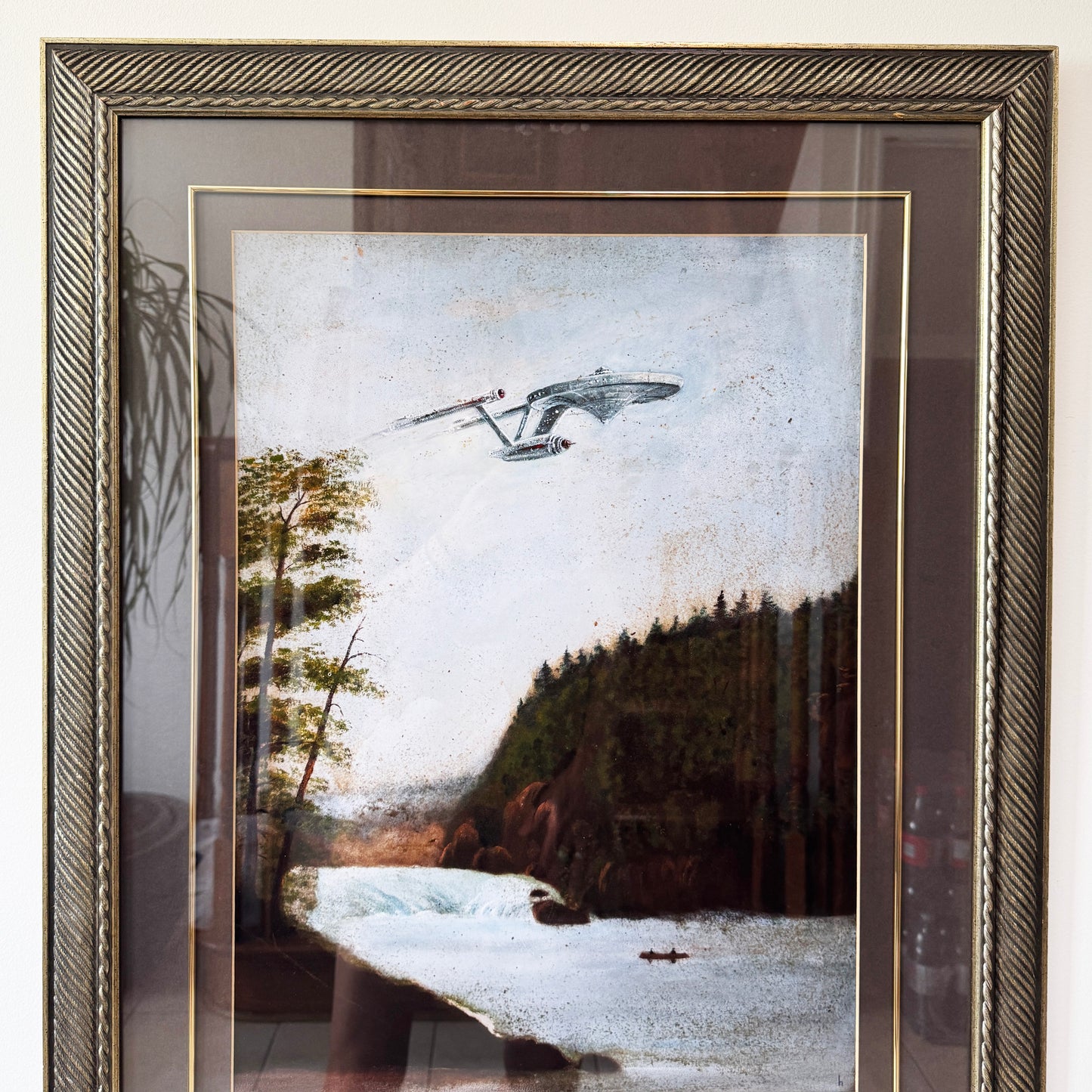 Boldly Go : NCC-1701 - PRINT 18 x 24 on in ornate silver frame