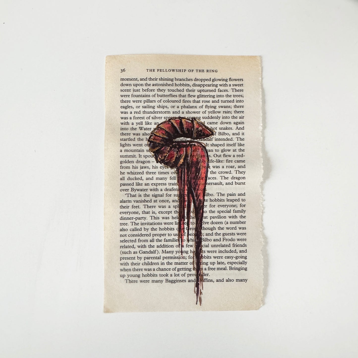 Hobbity Bookish Studies : Fireworks, studies in ink on p36 & 39