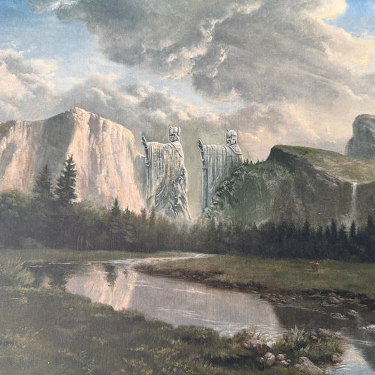 Long Have I Desired, original upcycled vintage painting