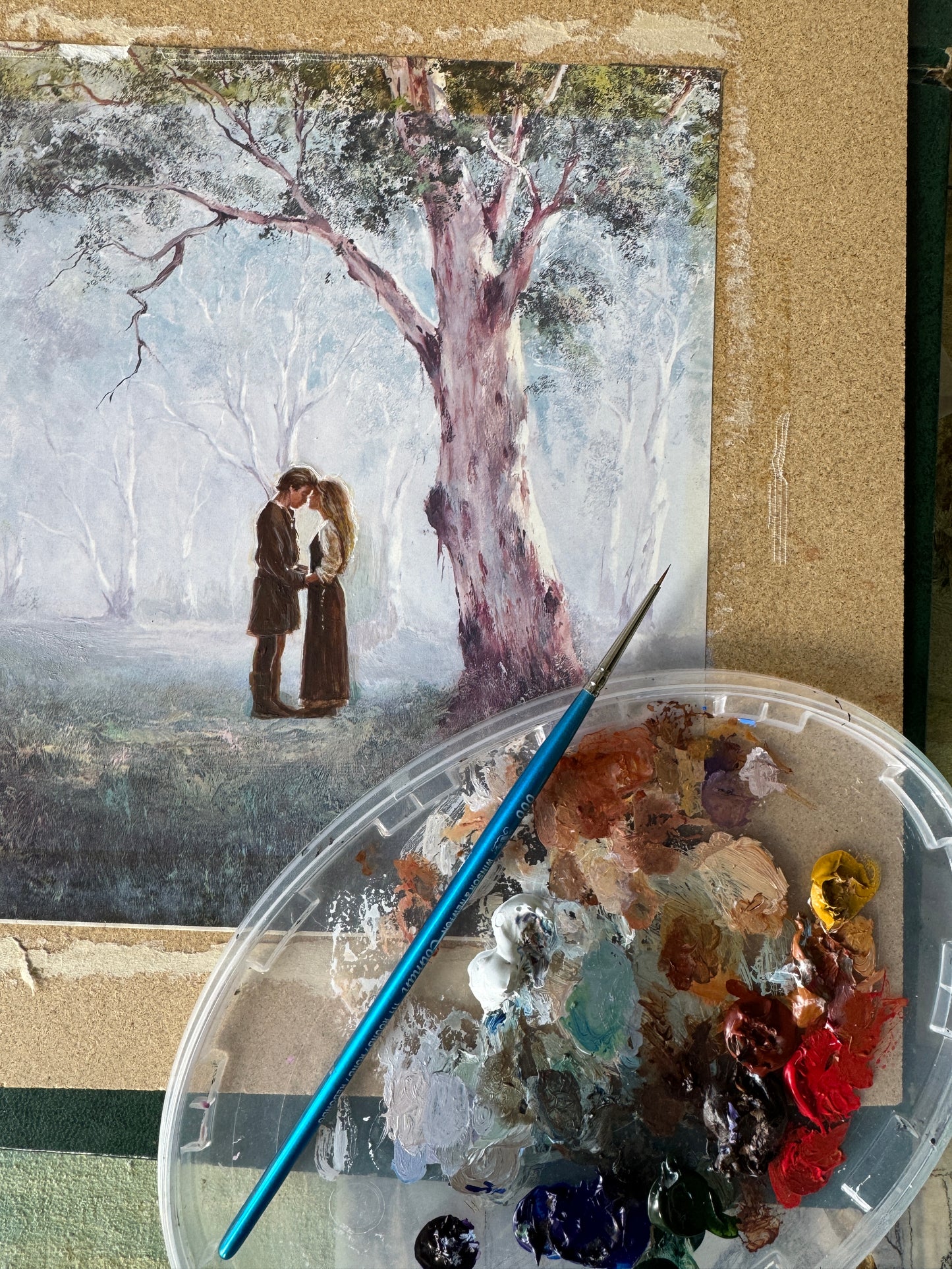 As You Wish, original upcycled vintage art