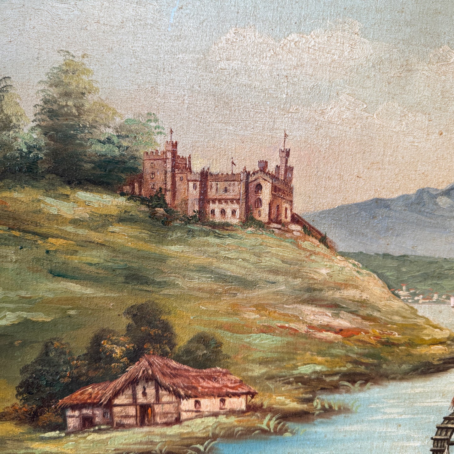 Waiting For Vizzini, original upcycled vintage art