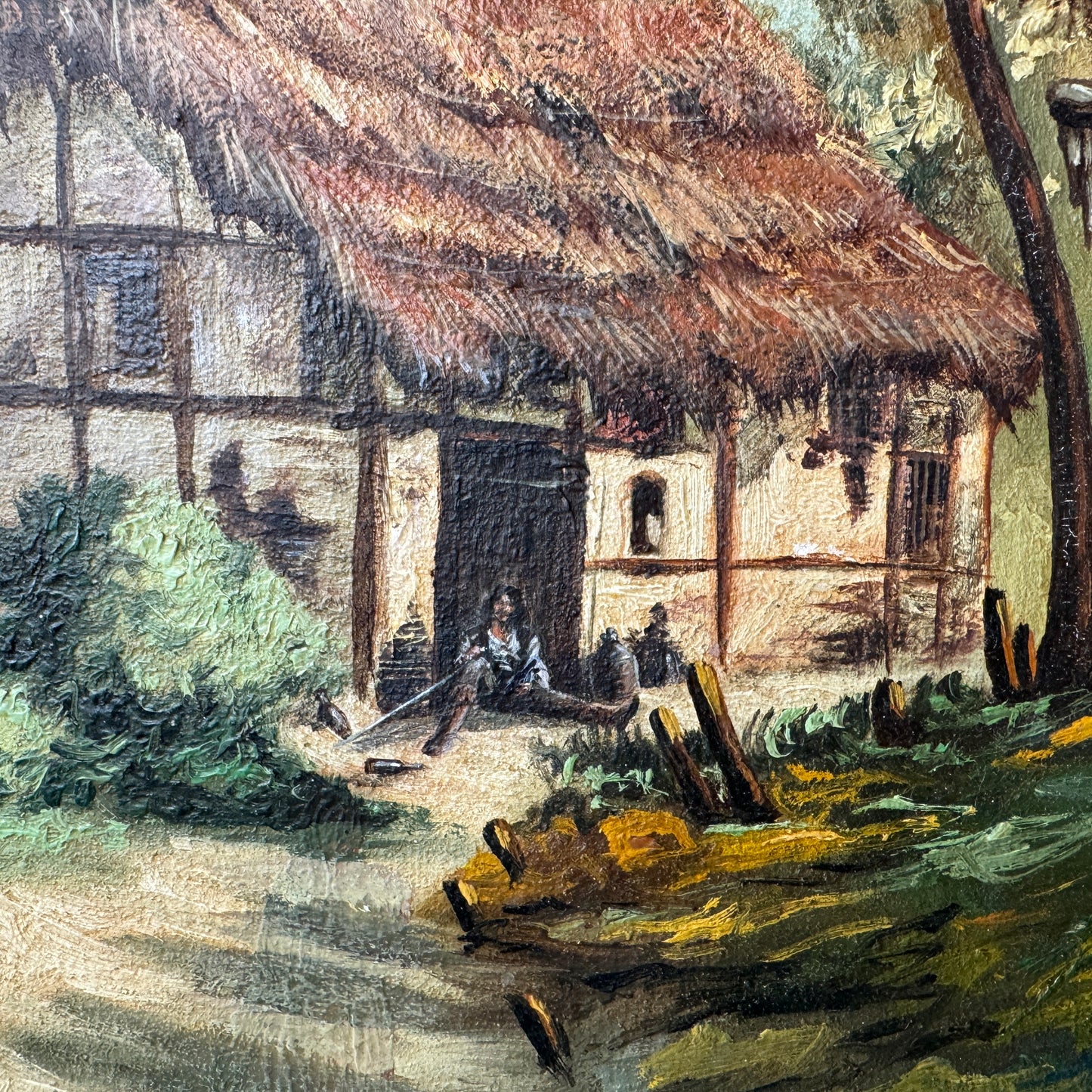 Waiting For Vizzini, original upcycled vintage art