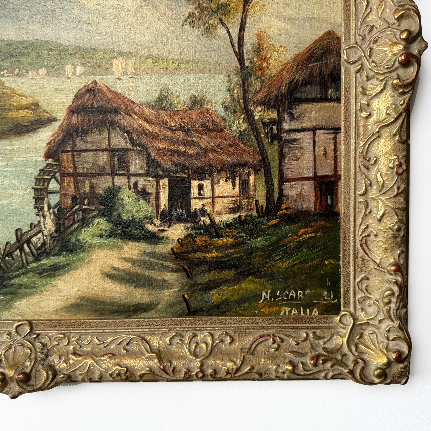 Waiting For Vizzini, original upcycled vintage art