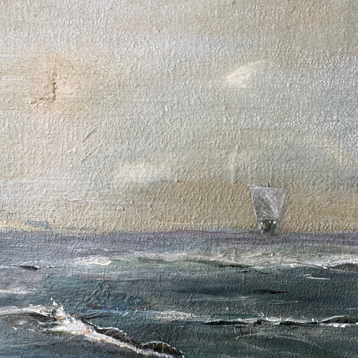 Out For A Pleasure Cruise, original upcycled vintage art