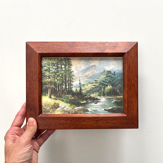 A Galaxy Far, Far Away - PRINT in Vintage Frame, Wood