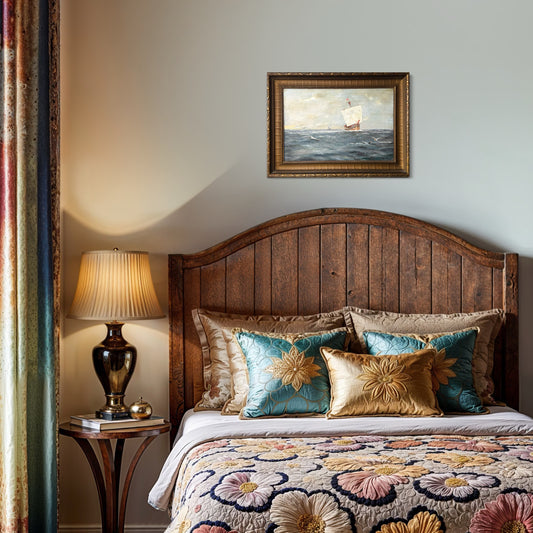 Out For A Pleasure Cruise, original upcycled vintage art