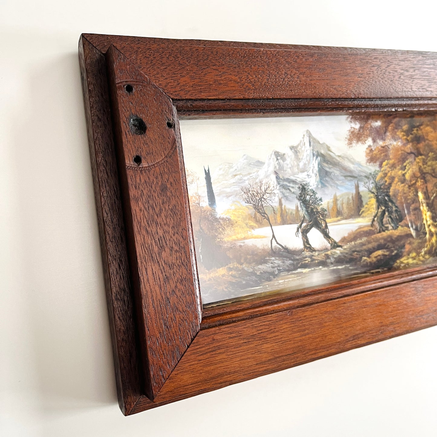 To Isengard - PRINT, framed in reclaimed wood