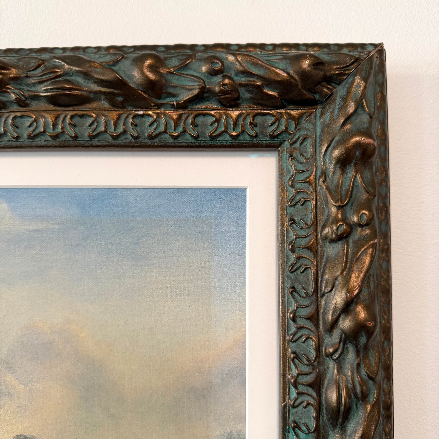 Long Have I Desired, original upcycled vintage painting