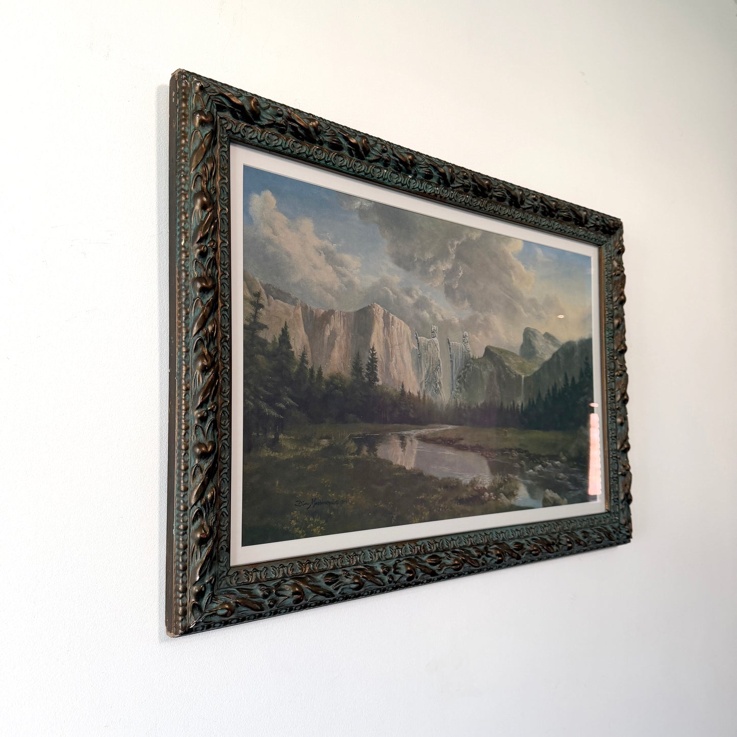 Long Have I Desired, original upcycled vintage painting