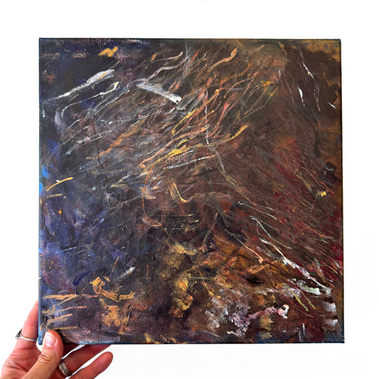 Abstract Cast-off Paint canvas from Droids