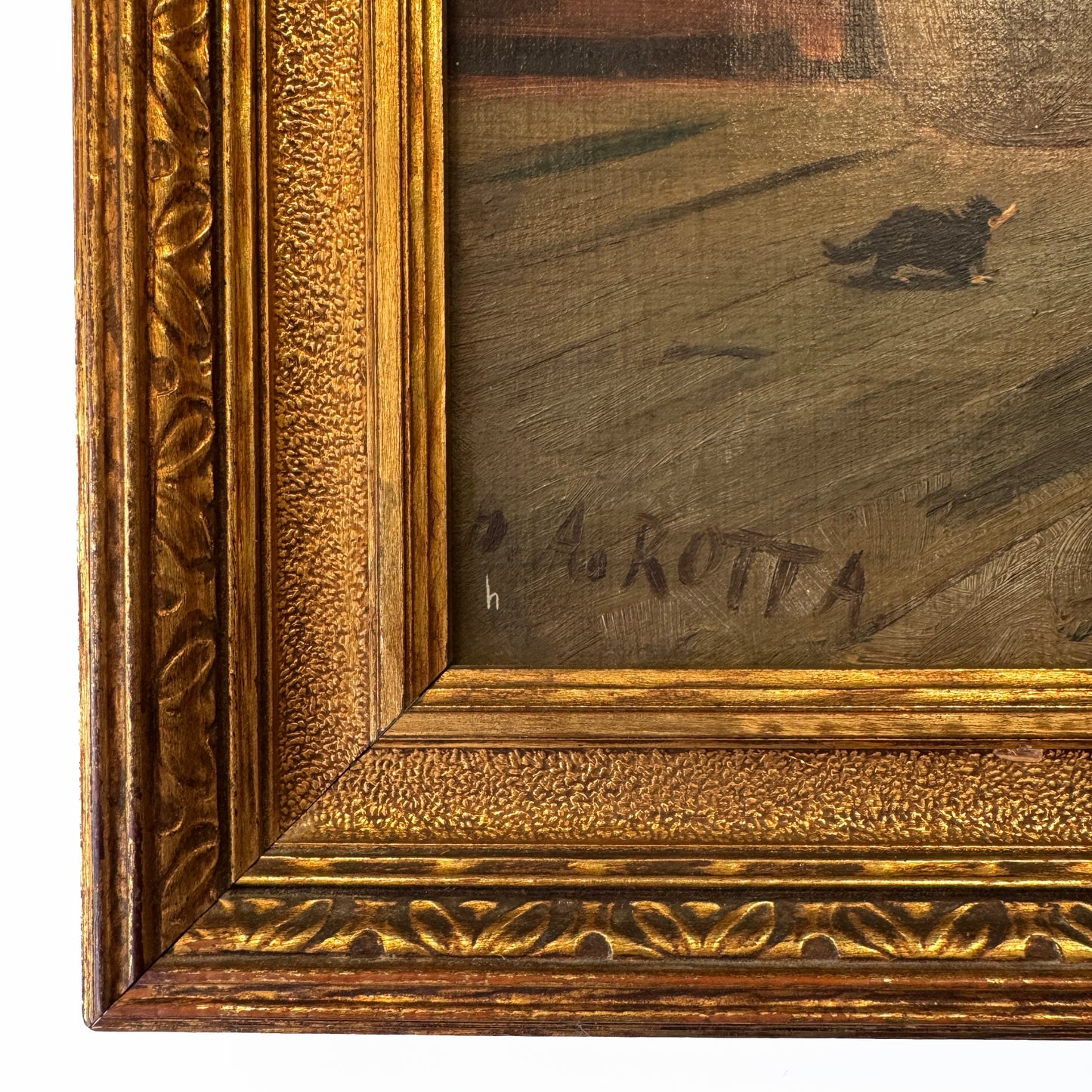 Little Bandits - original upcycled vintage painting