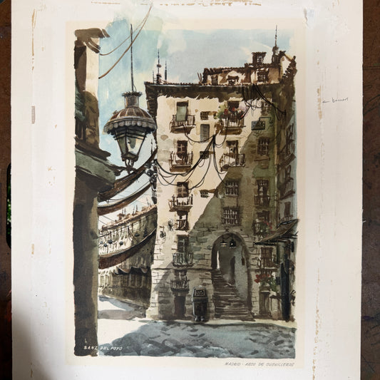 Overloaded - original upcycled vintage painting