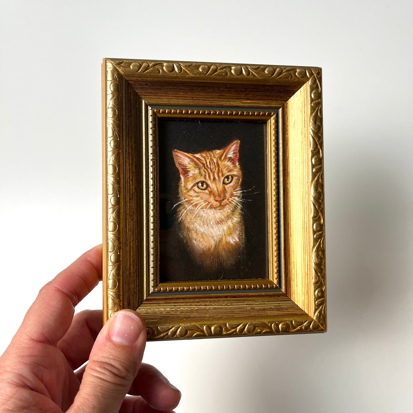 My Cat and I - 2x PRINTS in gold frames