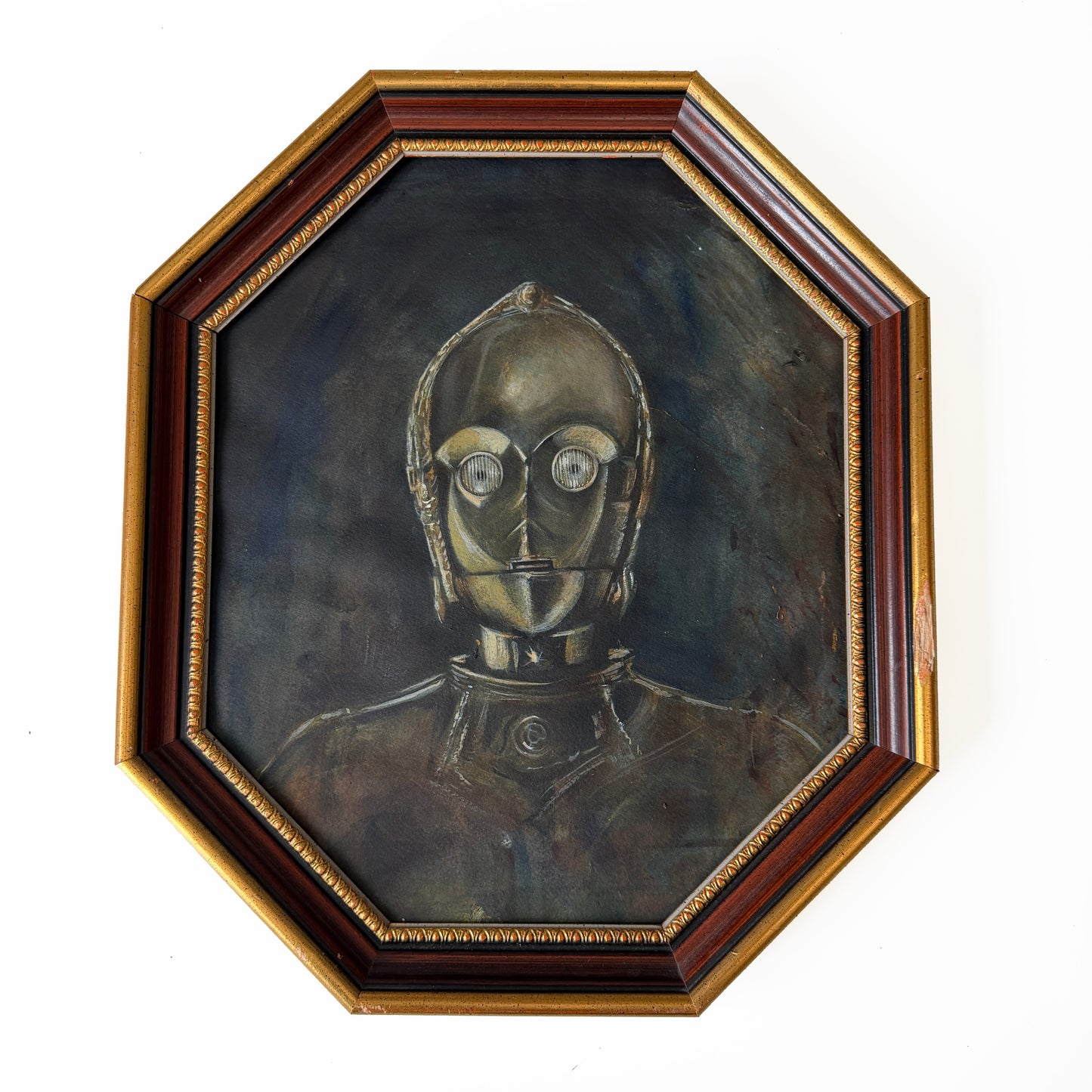 Portrait of a Droid, Know-It-All - original acrylic painting