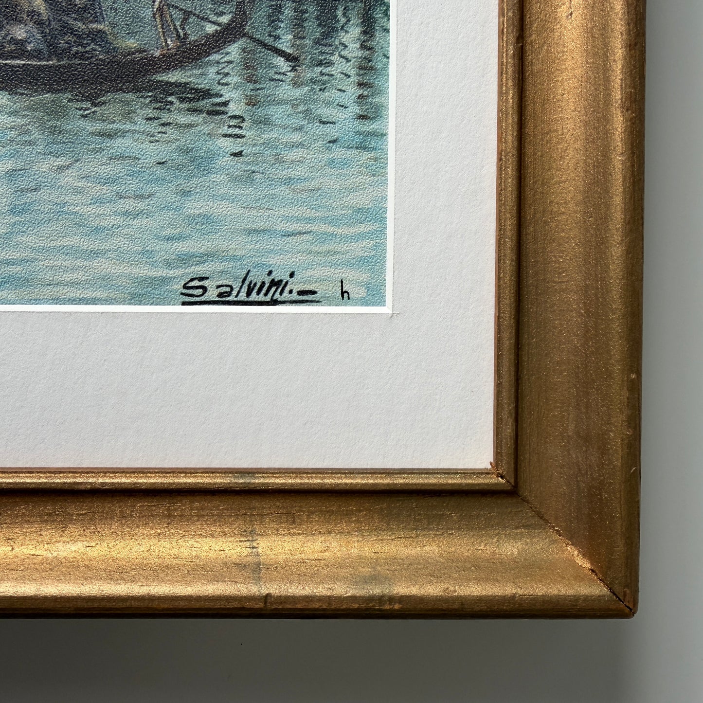 Floating Junkers - original upcycled vintage painting