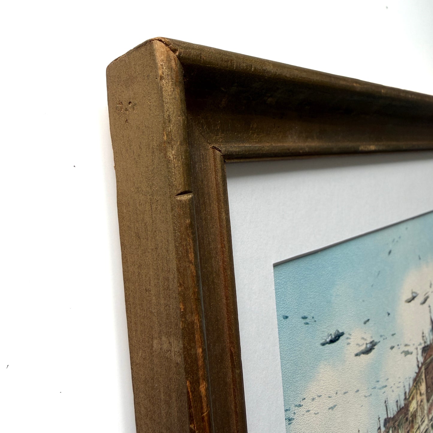 Floating Junkers - original upcycled vintage painting
