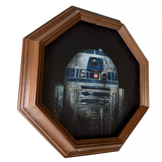 Portrait of a Droid, Bucket-O-Bolts - original acrylic painting