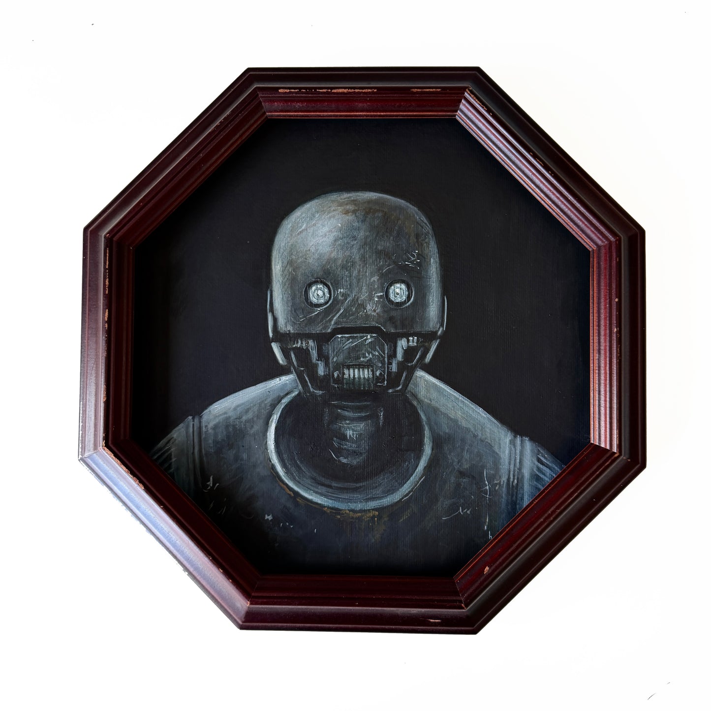 Portrait of a Droid, Reformed Assassin - original acrylic painting