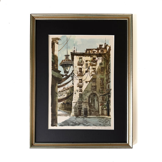 Overloaded - original upcycled vintage painting
