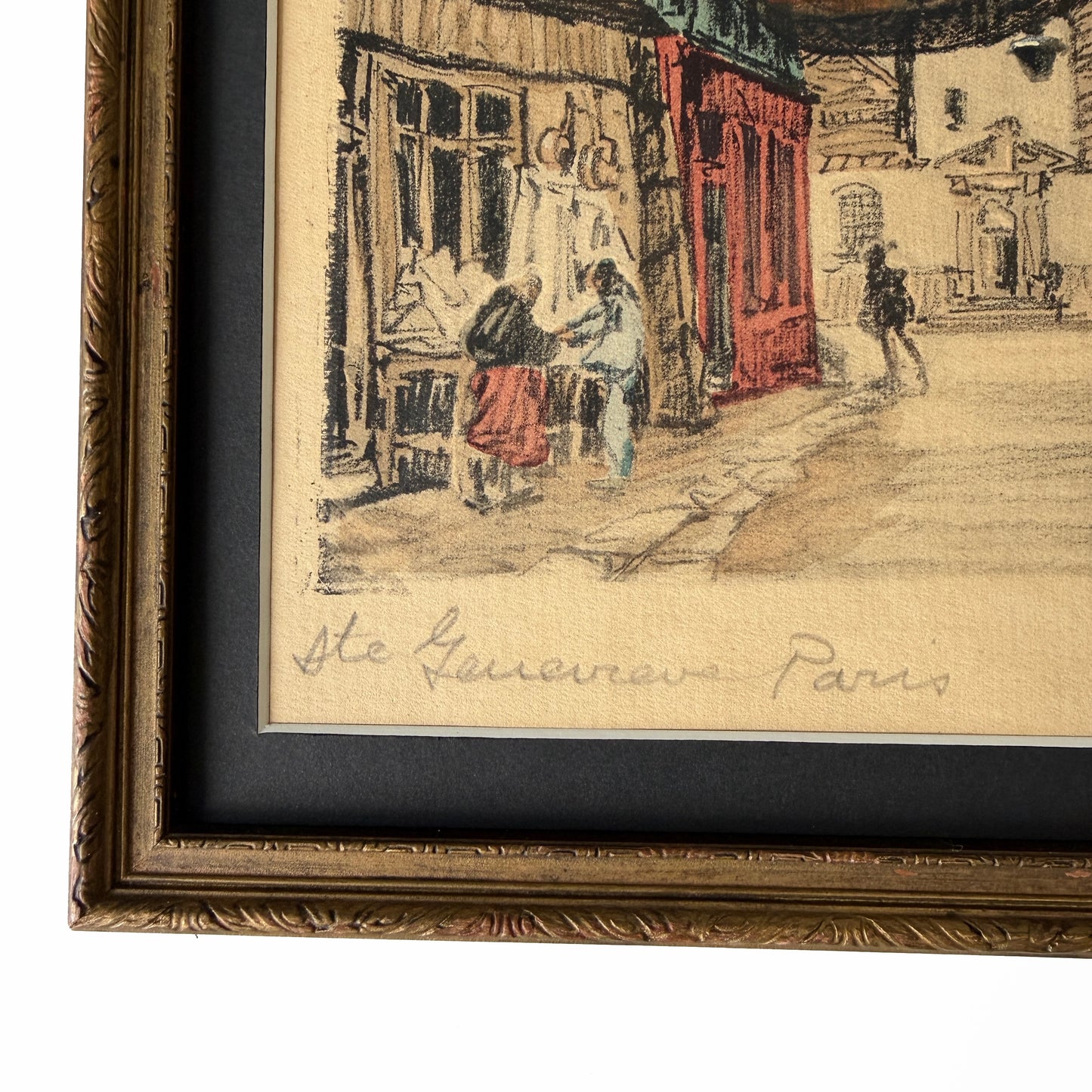 Forgotten Alley - original upcycled vintage painting -3