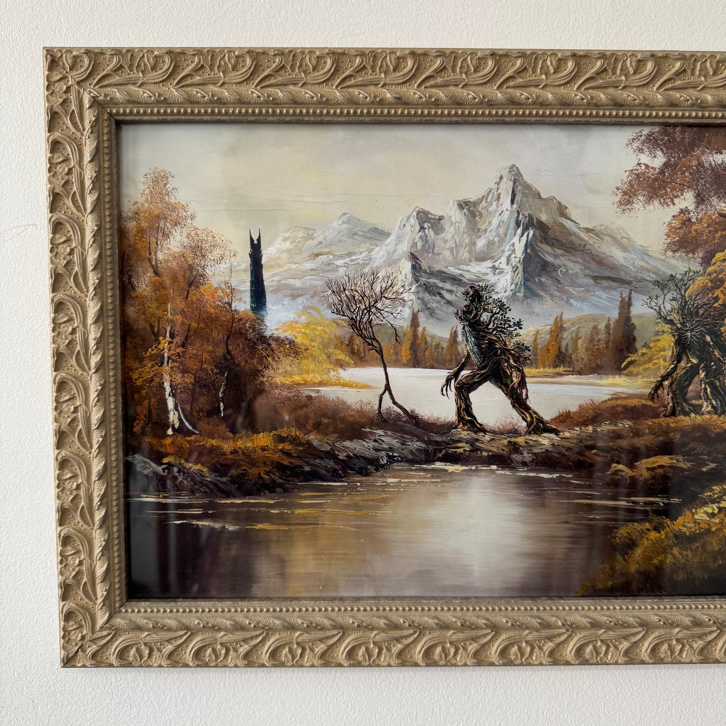 To Isengard - PRINT 12x22 in ornate frame