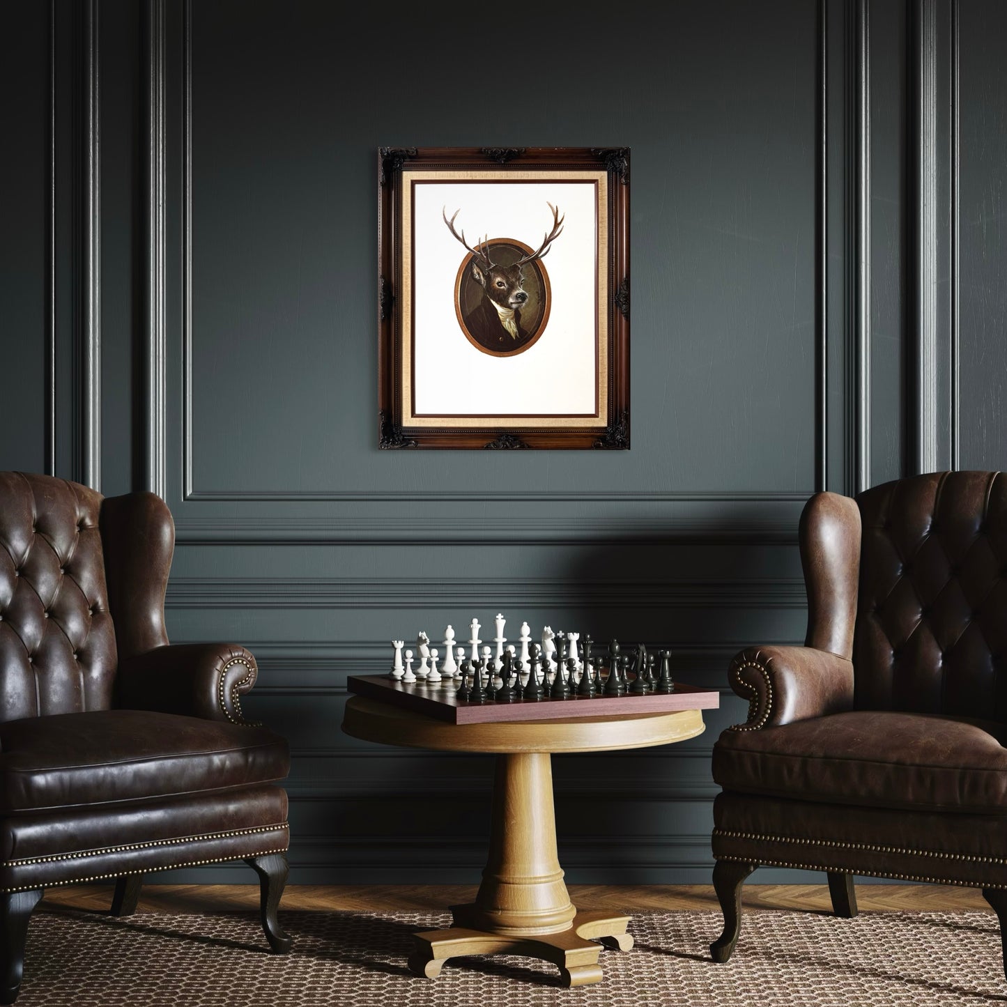 My Father Didn't Strut - original upcycled vintage art