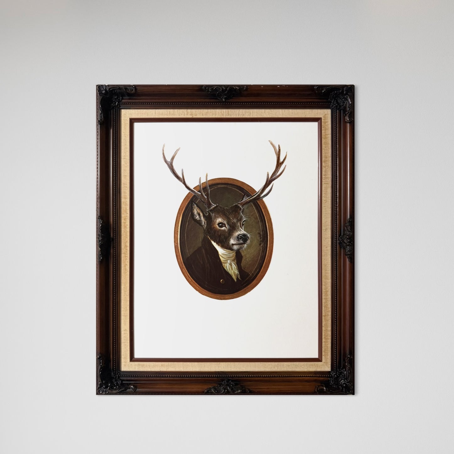 My Father Didn't Strut - original upcycled vintage art