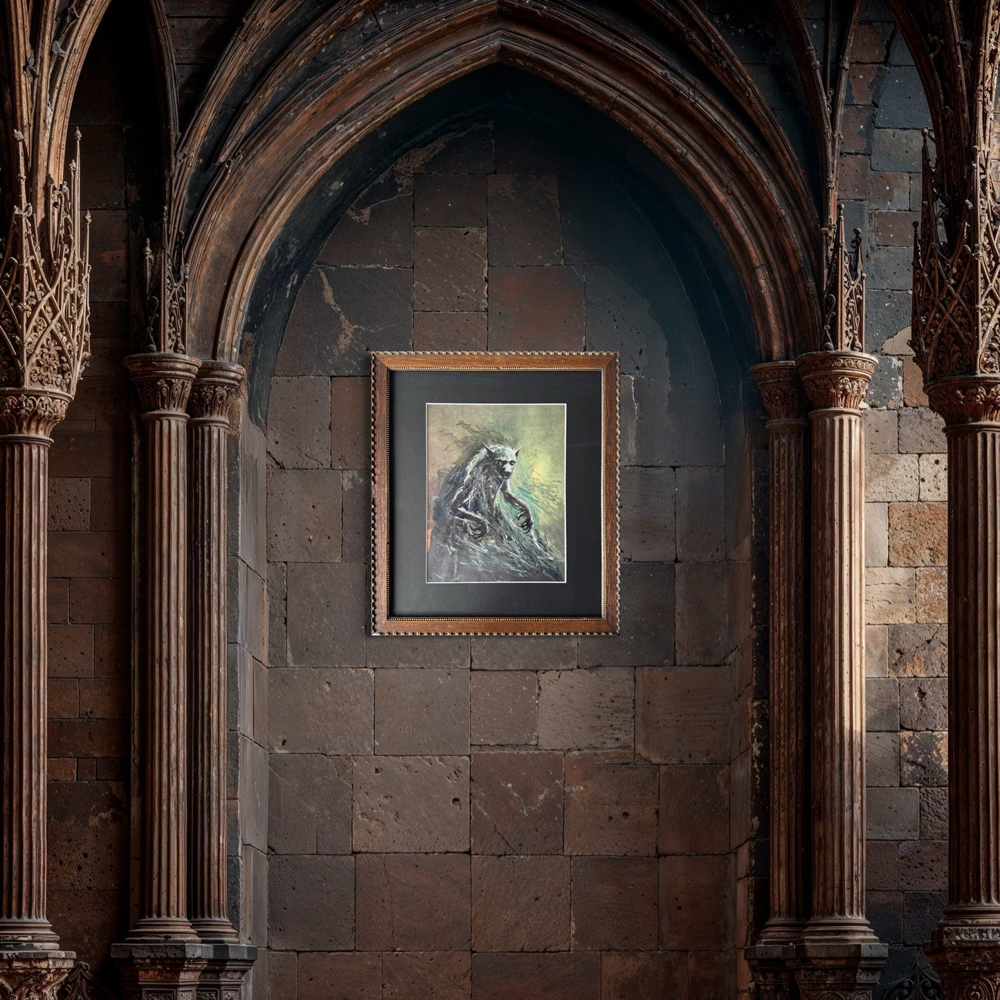 Professor? - original upcycled vintage art