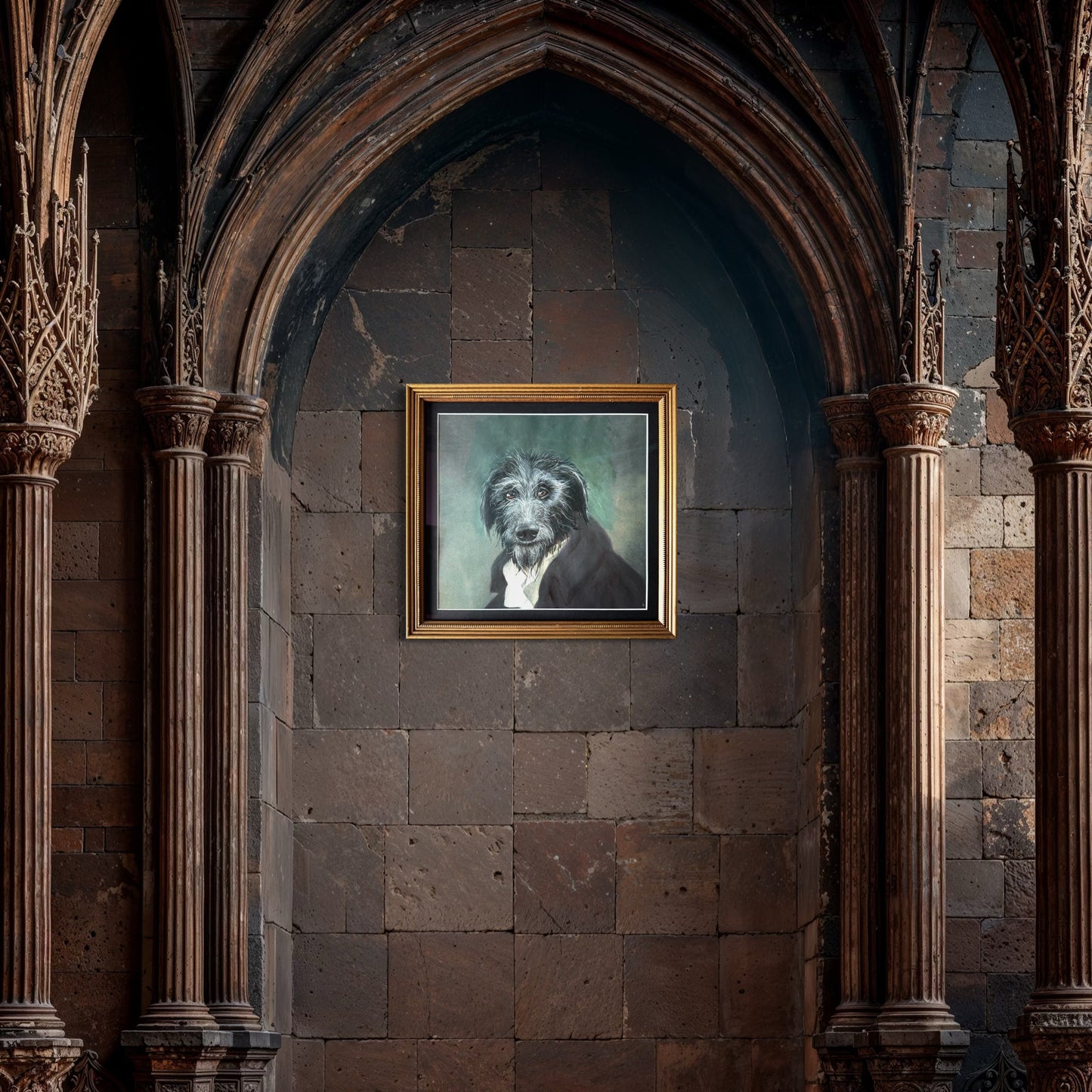 A Sweet Disposition - original upcycled vintage art