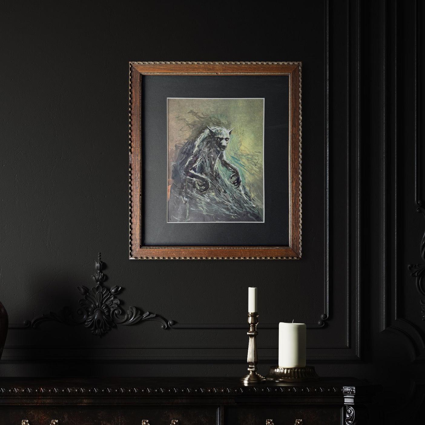 Professor? - original upcycled vintage art