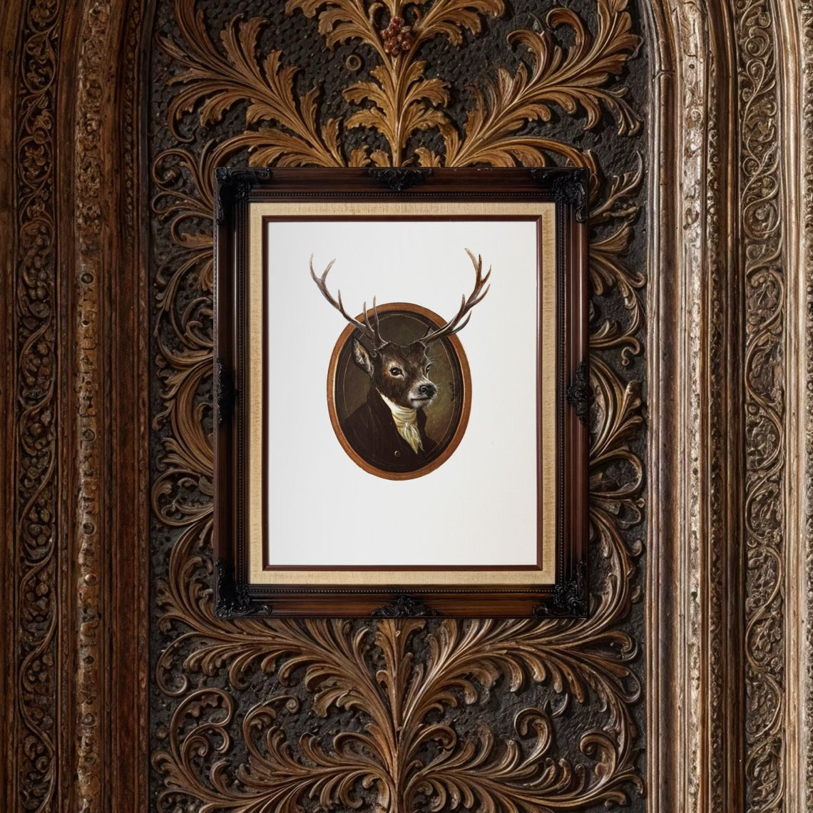 My Father Didn't Strut - original upcycled vintage art