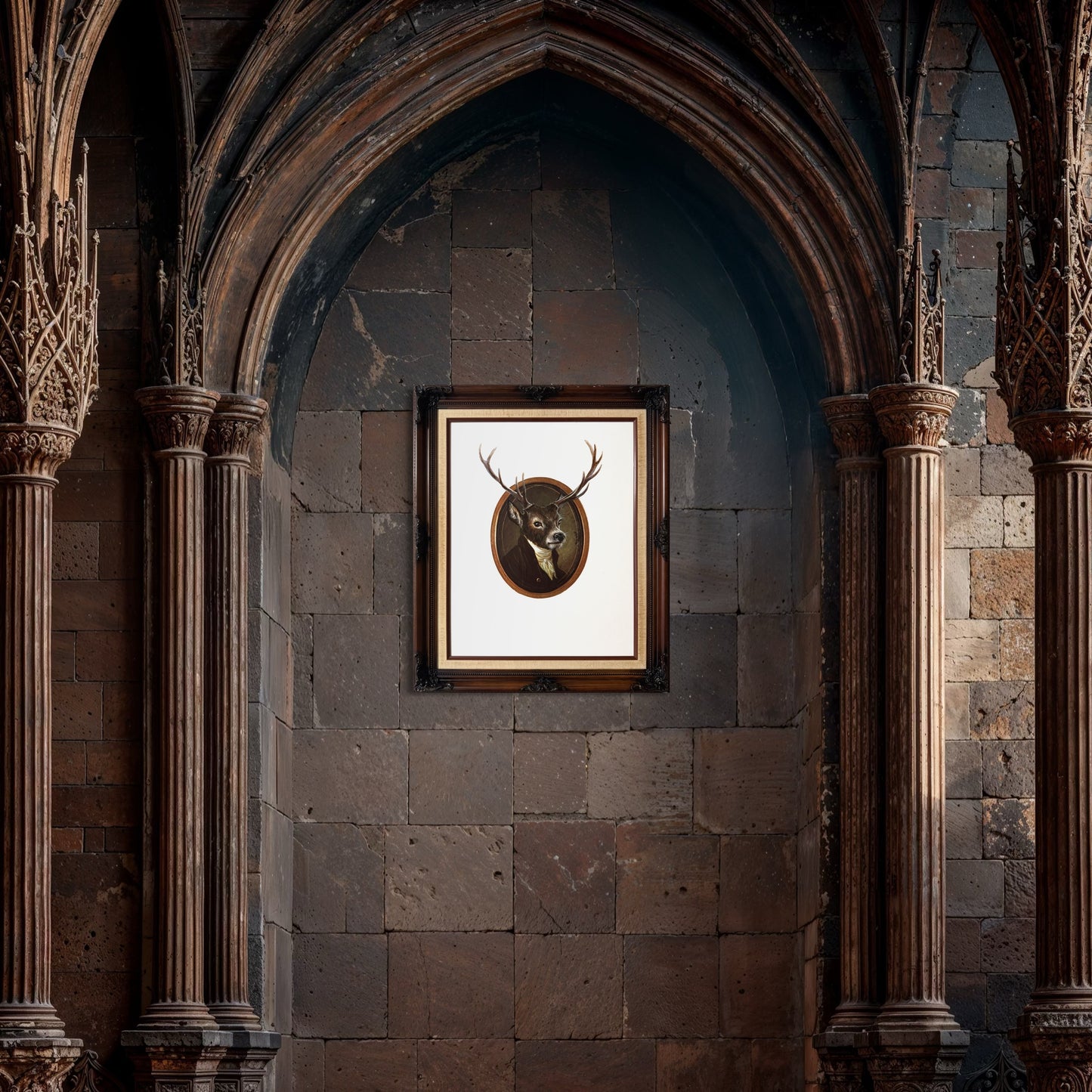 My Father Didn't Strut - original upcycled vintage art