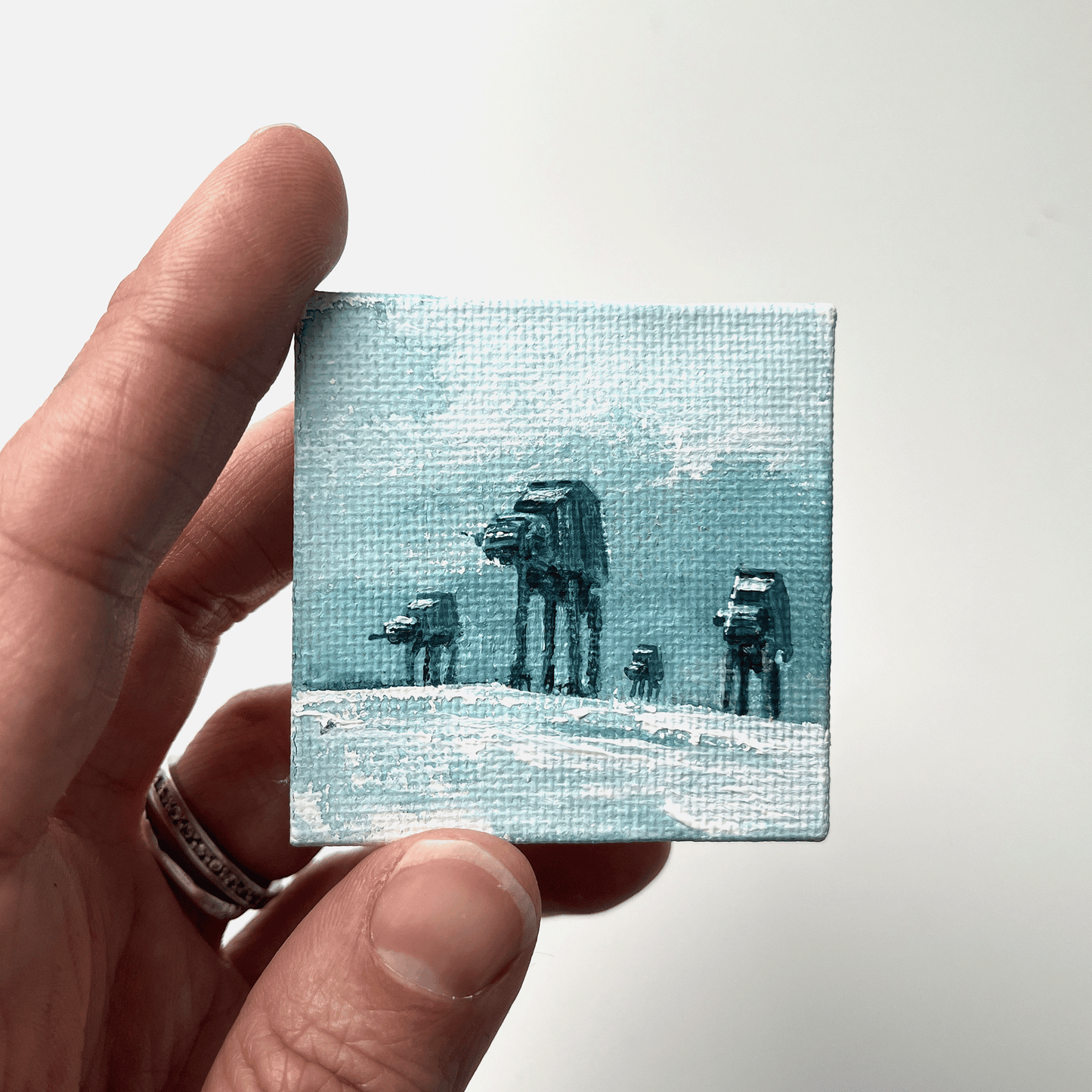 Miniature painting of Tiny Hoth - COMMISSION