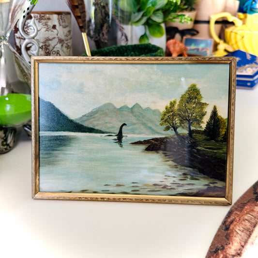 Nessie - PRINT 5x7 inch in vintage brass