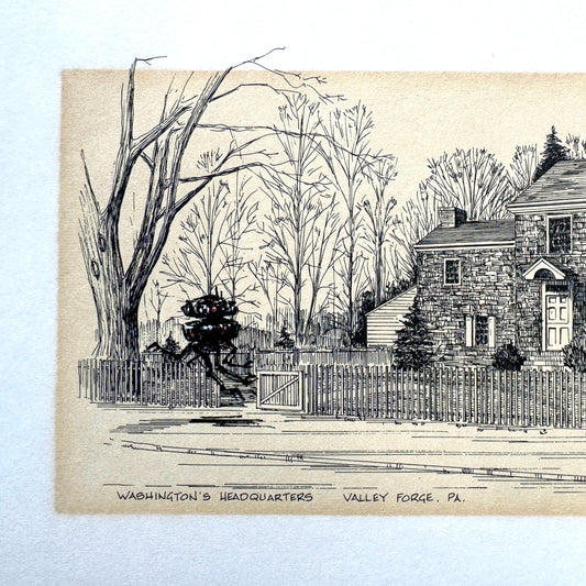 Probe Droid, Valley Forge, PA - original upcycled vintage etching