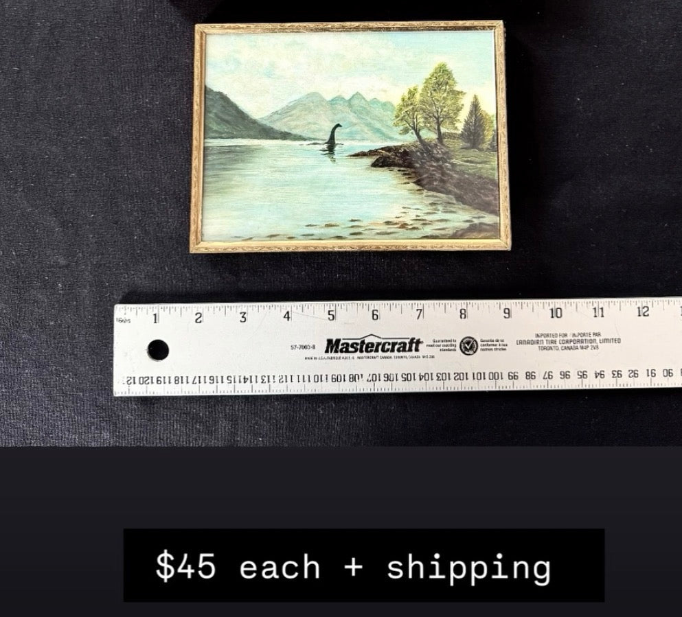 Nessie - PRINT 5x7 inch in vintage brass