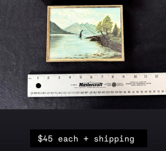 Nessie - PRINT 5x7 inch in vintage brass