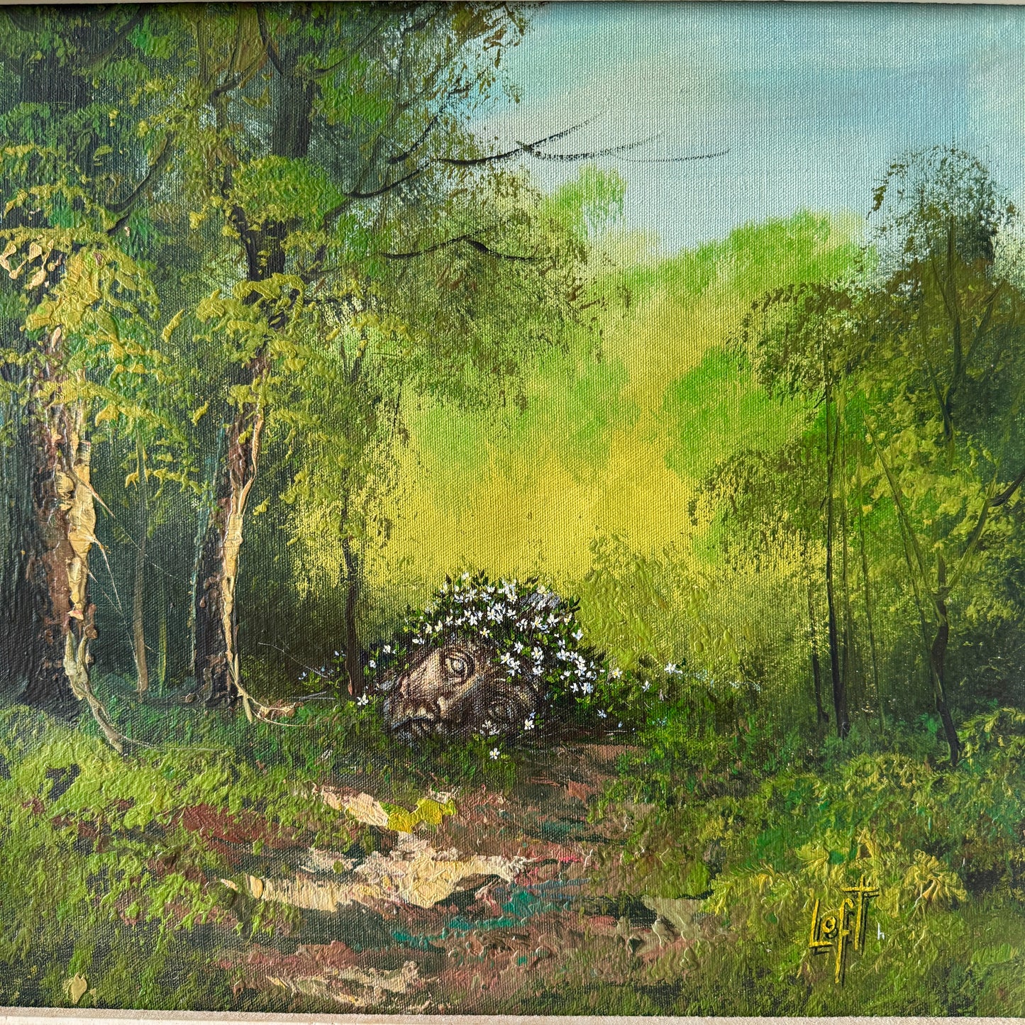 The King's Crown - original upcycled vintage painting