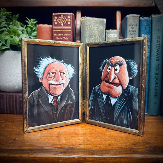 Grumpy Old Men - PRINTS in brass frames