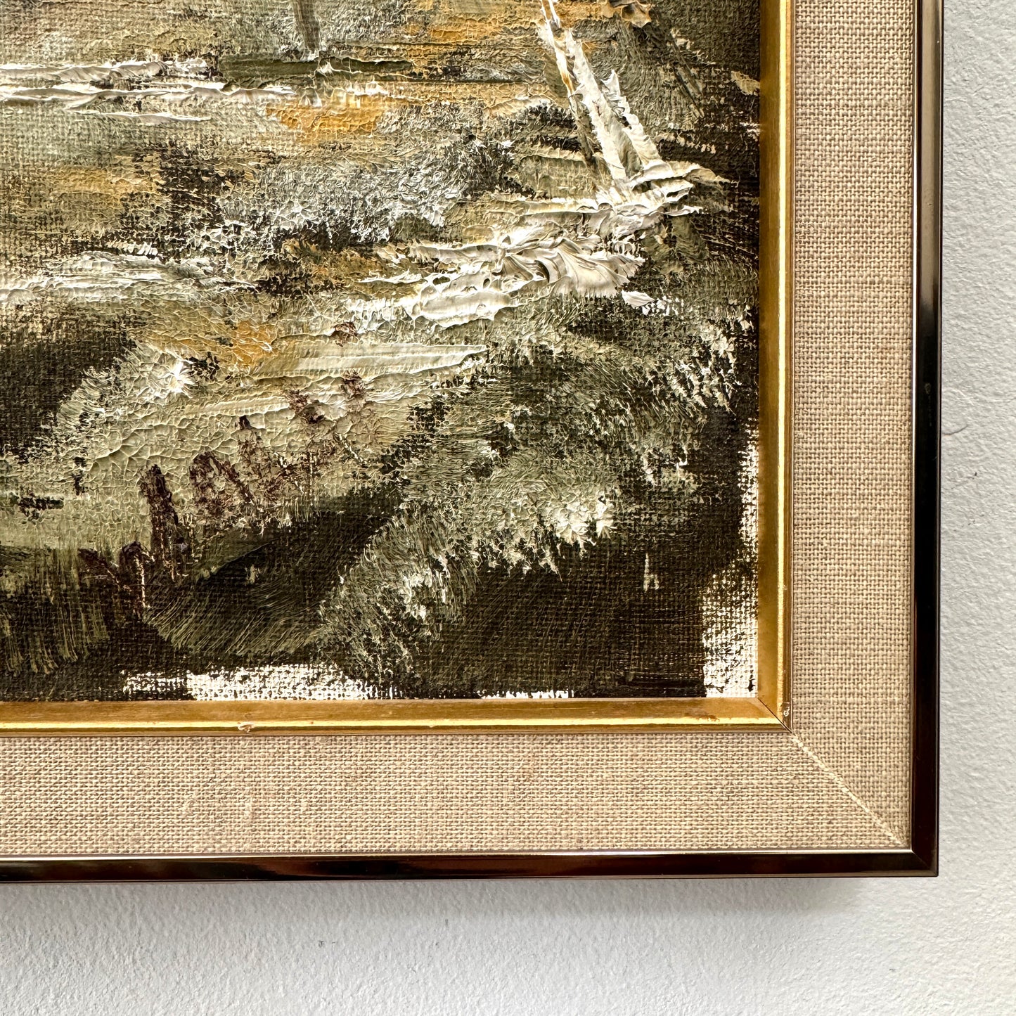 Holding Hands : Part 2, original upcycled vintage paintings