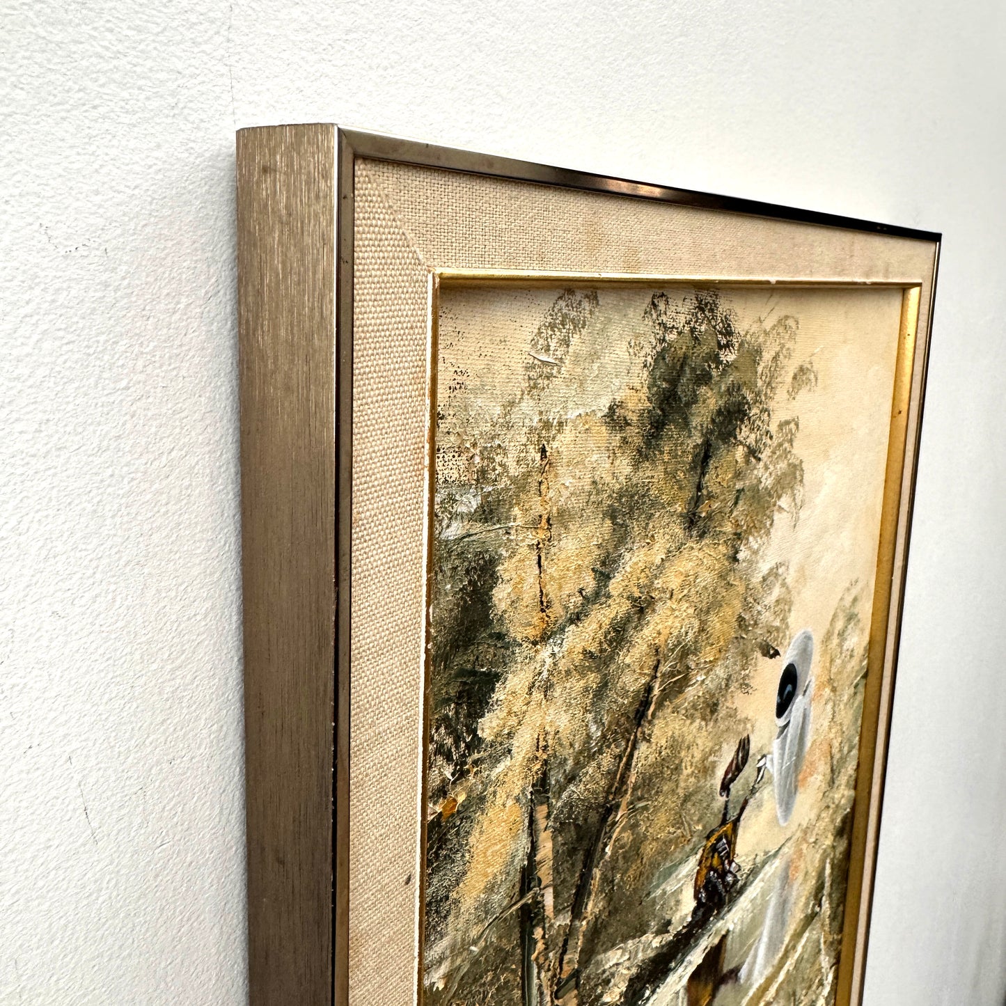 Holding Hands : Part 2, original upcycled vintage paintings