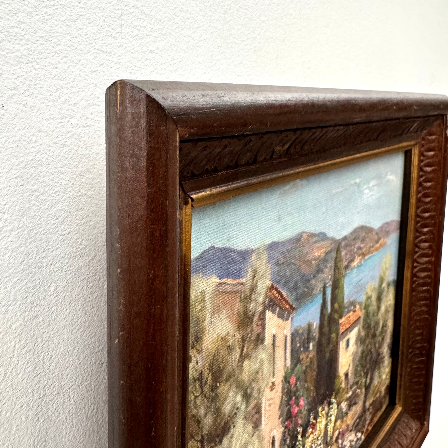 Away Mission, original upcycled vintage painting