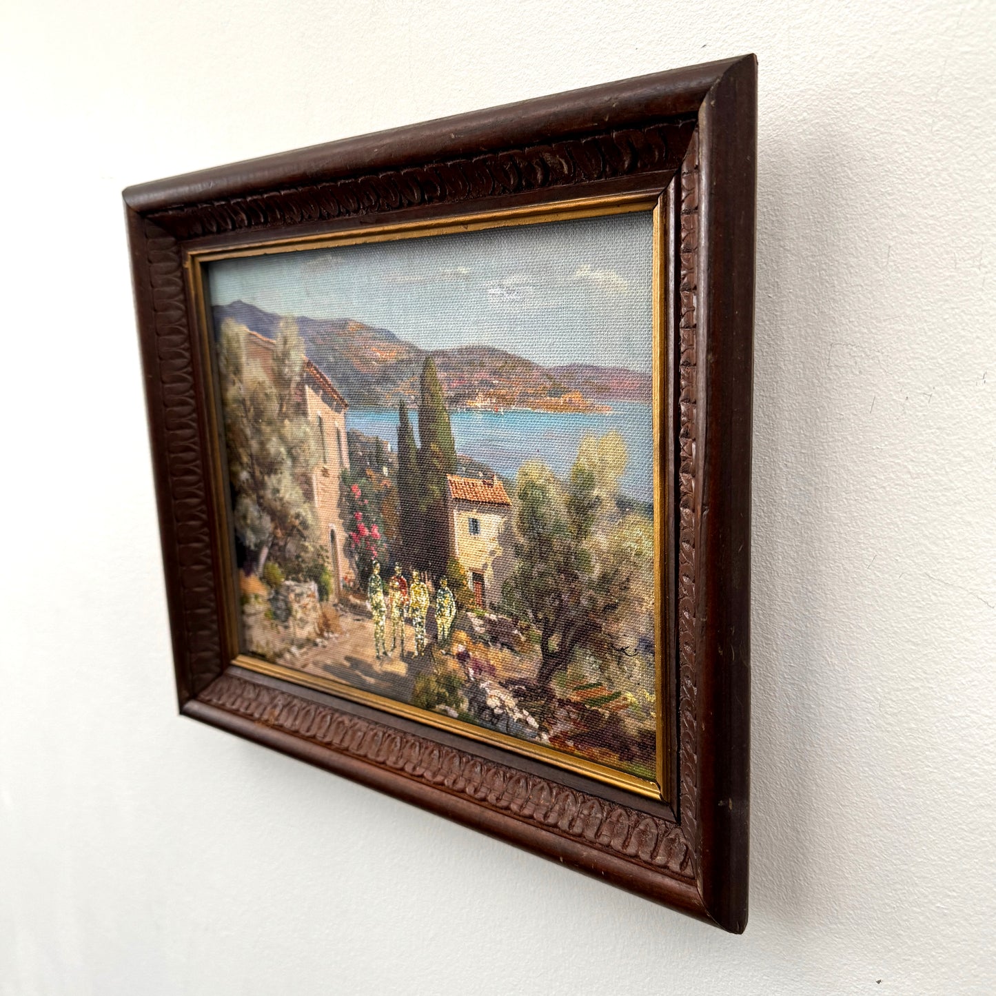 Away Mission, original upcycled vintage painting