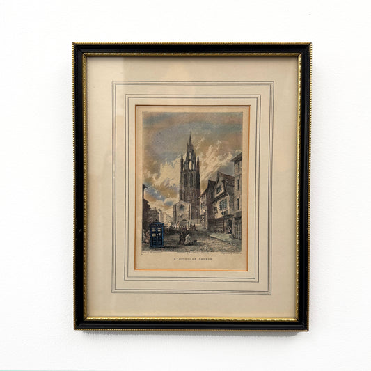 Where Did I Park? Part 5, original upcycled vintage painting