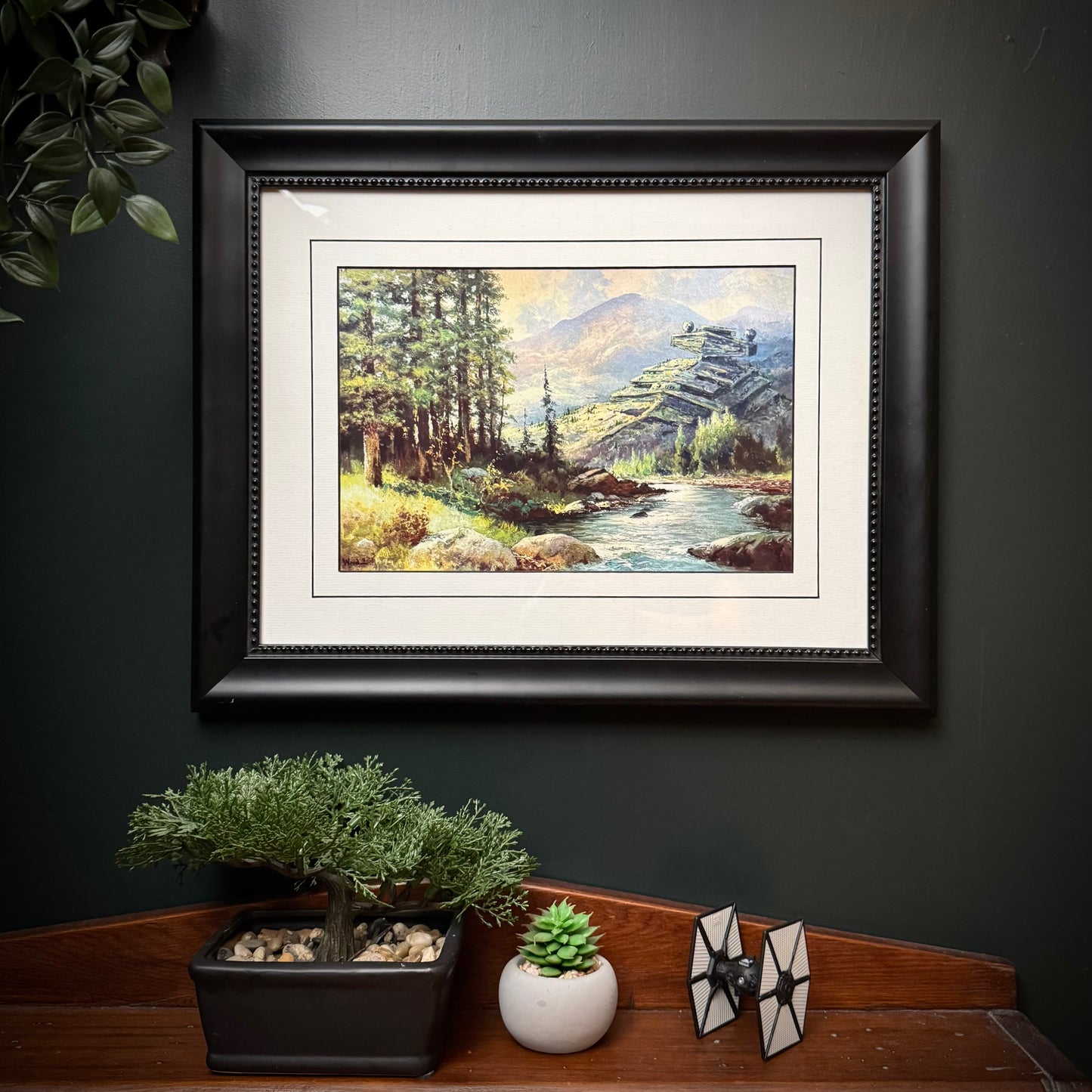 A Galaxy Far, Far Away - PRINT 7x10.5 in reclaimed frame