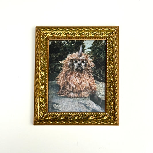 Alfa-177 Canine - PRINT 4x5 in ornate frame OOAK Show