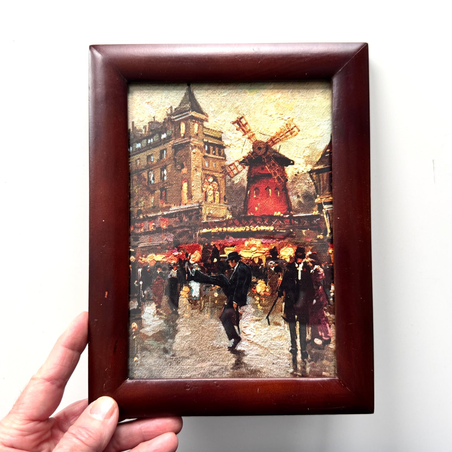 A Silly Walk In Paris - PRINT 5x7 in wood frame