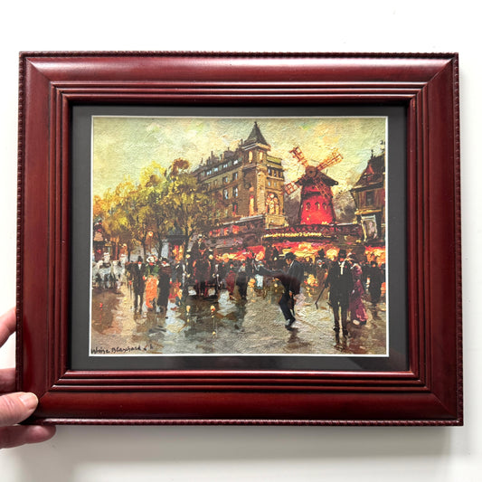 A Silly Walk In Paris - PRINT 8x10 in wood frame