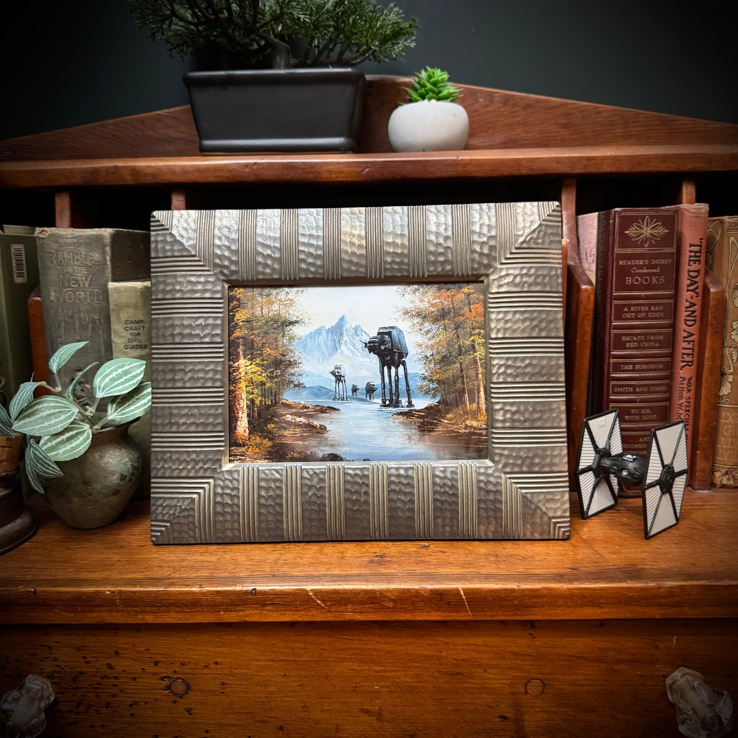 A Walk in the Woods - PRINT 4 x 6 in reclaimed wood frame